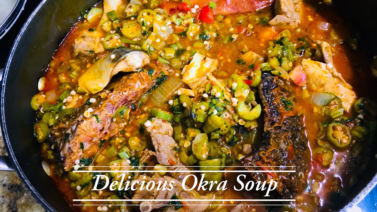 HOW TO MAKE A DELICIOUS OKRA SOUP WITH A TWIST ( A MUST TRY) YouTube