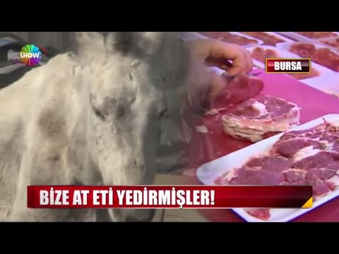 Bize at eti yedirmişler!