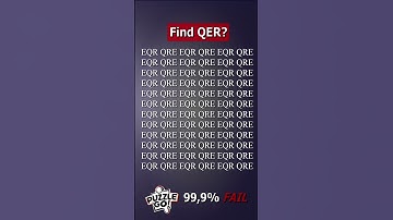Find QER where? | Brain Teaser IQ Test #shorts #different #puzzles #opticalillusion #quiz