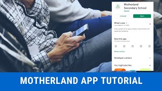 Motherland Secondary School App-Tutorial screenshot 1