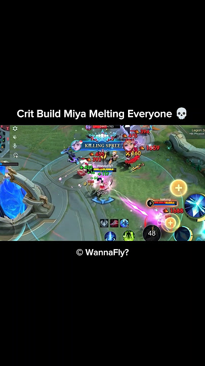 Crit Build Miya Melting Everyone 💀. #mobalegends5v5 #moba5v5English #moba5v5pippin #shorts
