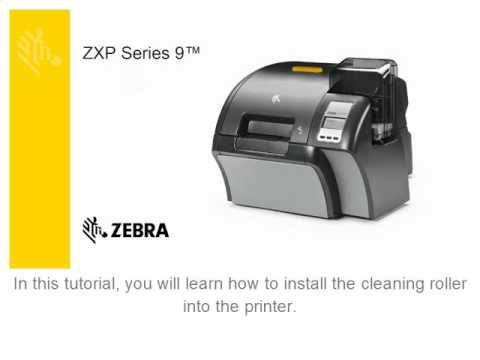 犬伏 Zebra ZXP Series 9 - Installing The Cleaning Catridge - YouTube
