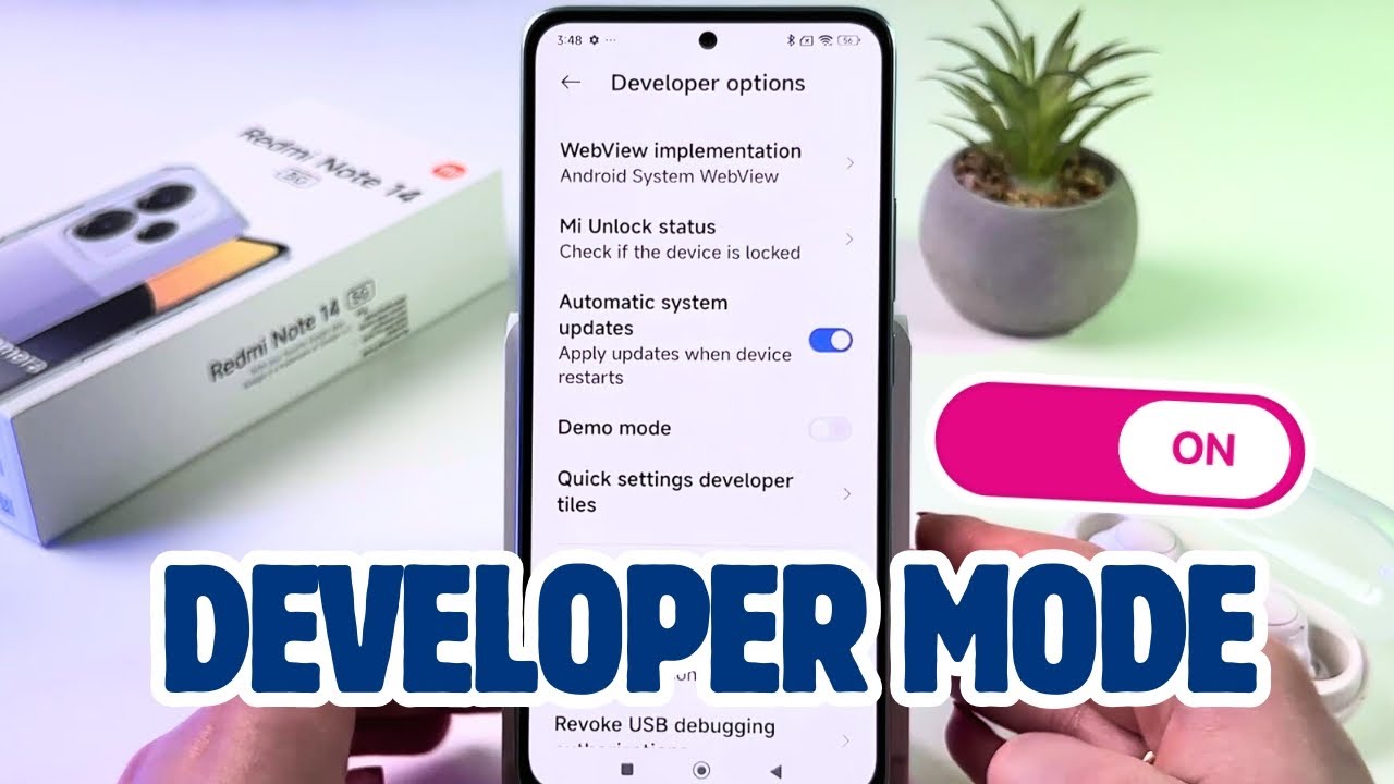 How to Turn On and Off Developer Options on Redmi Note 14 5G - YouTube