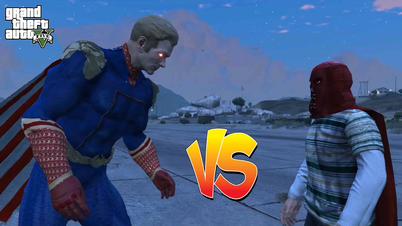 GTA 5 - Homelander VS Brightburn
