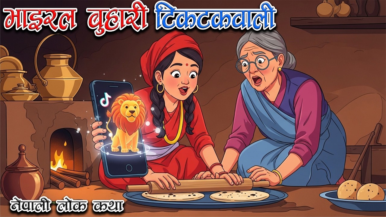 भाइरल बुहारी | टिकटकवाली | Nepali Lok Katha | नेपाली लोक कथा | Nepali Lok Katha