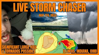 Live Storm Chaser in Illinois, Indiana, & Ohio