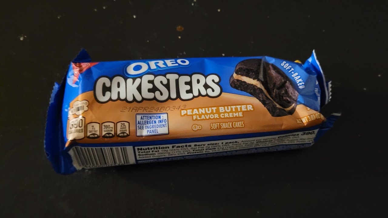 eating oreo peanut butter cakesters YouTube