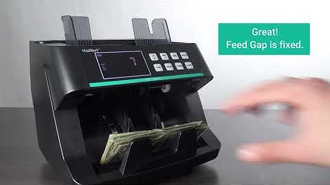 Kolibri KBC-3000 Feed Gap Adjustment: Ensure Accurate Bill Counting | Kolibri USA