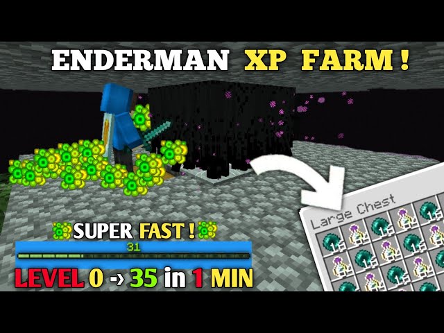 BEST Enderman Xp Farm Tutorial For Minecraft 1.19! - Super Fast XP