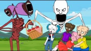 Grandmother Siren Head, Scp 096 Vs Clowny, Pony, Doggy, Piggy - Meme Roblox Animation