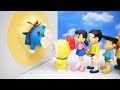 ドラえもん 手作りスポスポＢＯＸからドラえもんのキャラクターたちがでてくるよ！パーツを合体させてフィギュアを完成させるよ！