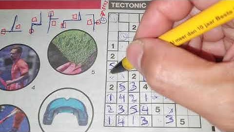 Thursday. Bonus Extra edition (#3203) Tectonic01 Sudoku puzzle. 08-05-2021 Extra part 4 of 4