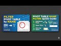 Excel Magic: Filter Pivot Table by Name in 1 Minute! 📊