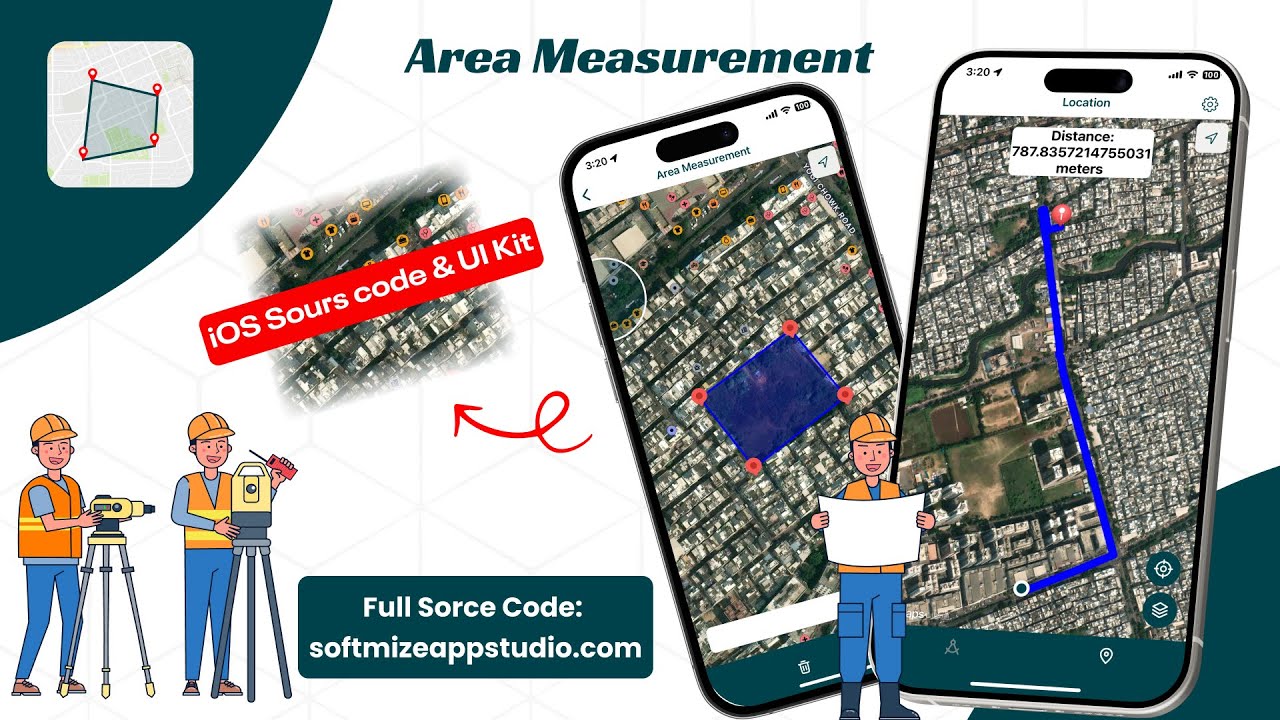 Premium GPS Area & Distance Measurement Source Code & ui kit – Smart ...