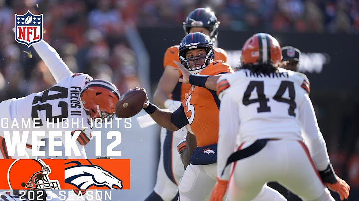 Cleveland Browns vs. Denver Broncos | 2023 Week 12 Game Highlights
