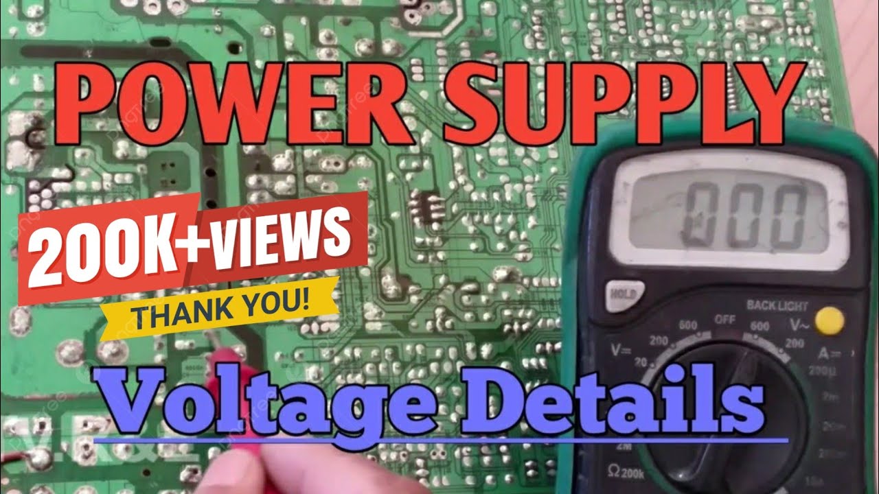 T.v. Power Supply Voltage Details. YouTube