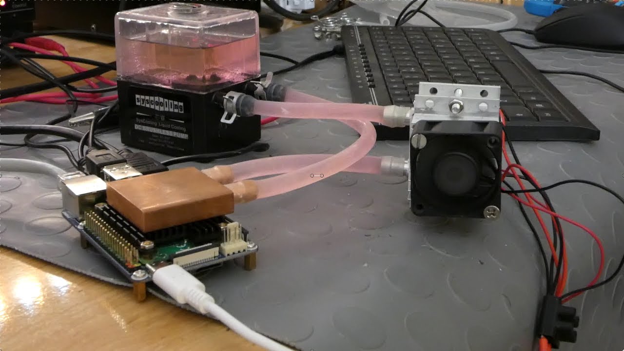 Refrigeración líquida para Raspberry Pi (CM4)