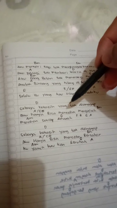 Lirik Chord Kekasih Tak Dianggap