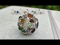 Sea glass openwork bauble