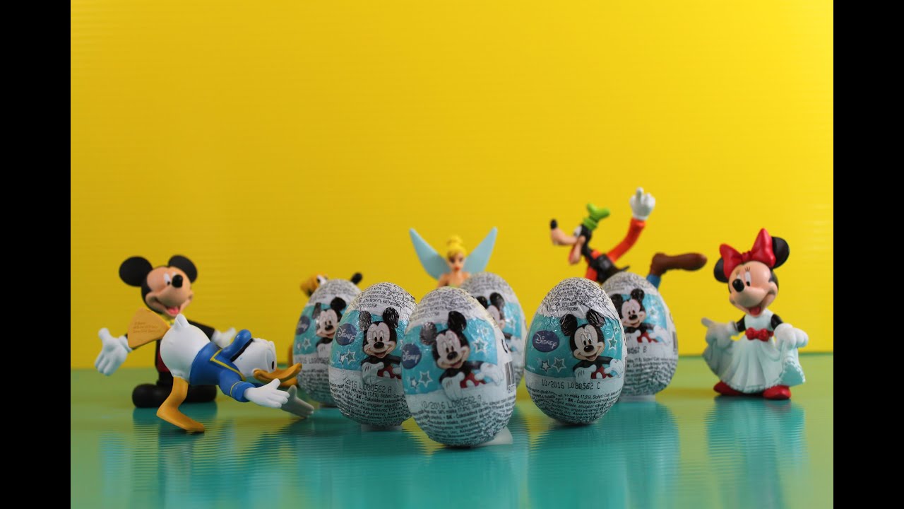 Kinder Surprise Eggs Disney Mickey Mouse Minnie Mouse Tinker Bell