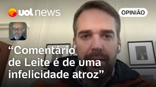 Eduardo Leite fez comentário muito infeliz; soou como se ele desmerecesse doações ao RS, diz Josias