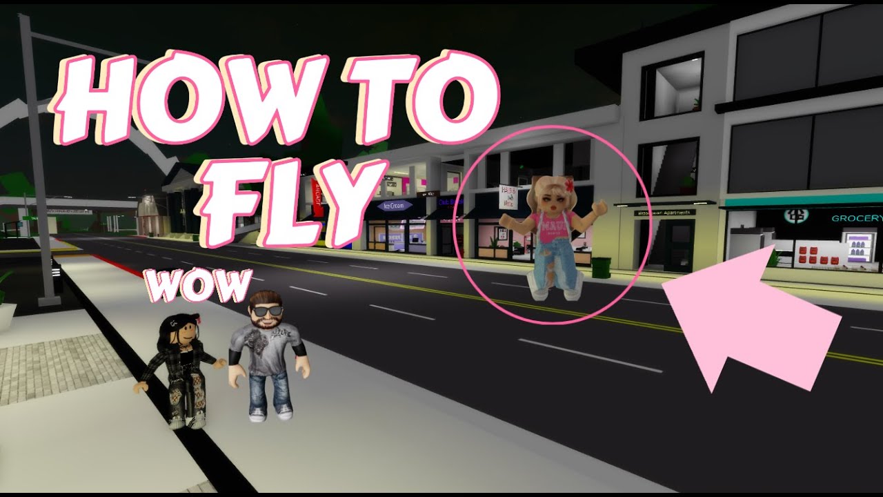 new flying hack! #roblox #brookhaven