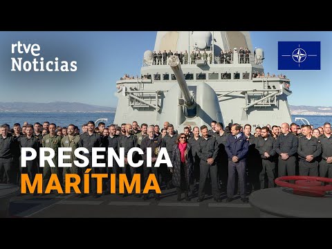 OTAN: ROBLES visita la FRAGATA MÉNDEZ NÚÑEZ que regresa de una MISIÓN, con 230 MILITARES | RTVE