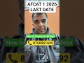 AFCAT 1 2026: HOW TO PREPARE IN 40 DAYS