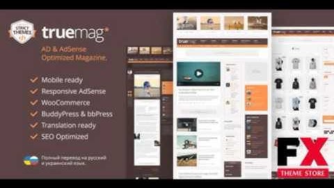 Preview Truemag AD and AdSense Optimized Magazine TForest