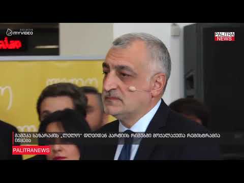 მამუკა ხაზარაძის \u0026#039;ლელო\u0026#039; დღეიდან პარტიის რიგებში მოქალაქეთა რეგისტრაციას იწყებს