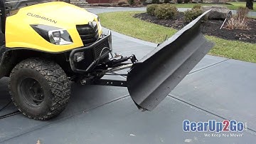 UTV Hitchworks - SnowMax snow plow system on the Cushman 1600 XD - From GearUp2Go.com