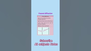Fresnel, Fraunhofer diffraction #12thphysics #science #tntetpaper2