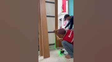 Thi công tấm ốp lam sóng cải tạo tường cũ bị mối