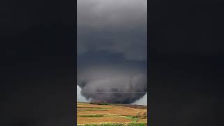 Massive EF4/5 tornado near Harlan, Iowa.