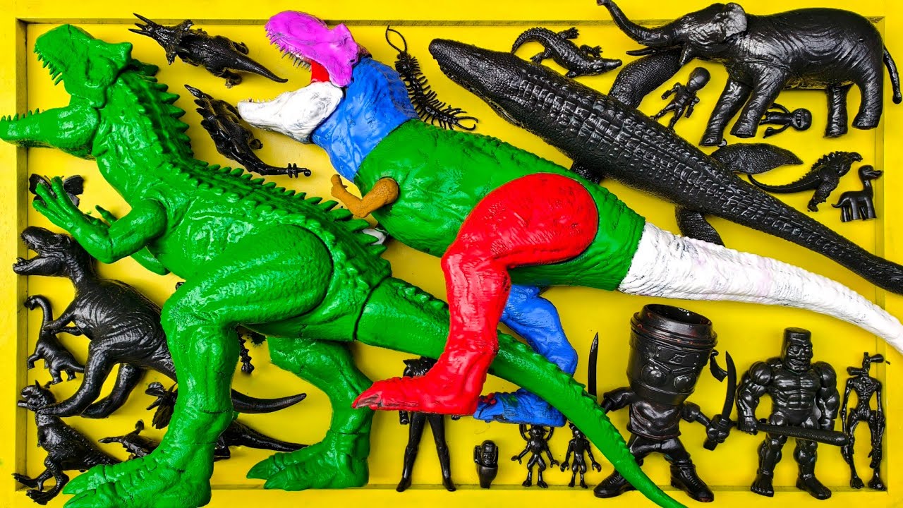 Dinosaurus Jurassic World Dominion: T-rex/ Brachiosaurus/ Skibidi/ Spider-Man/ KingKong/ KingGidorah