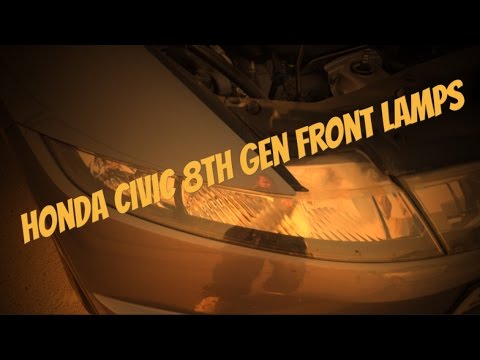 Uk Honda Civic 8th Gen headlight lamp bulb change.