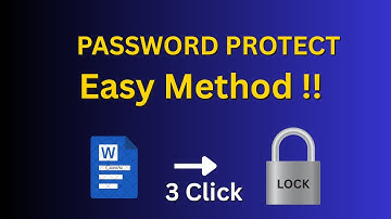 How to Password Protect a Microsoft Word Document