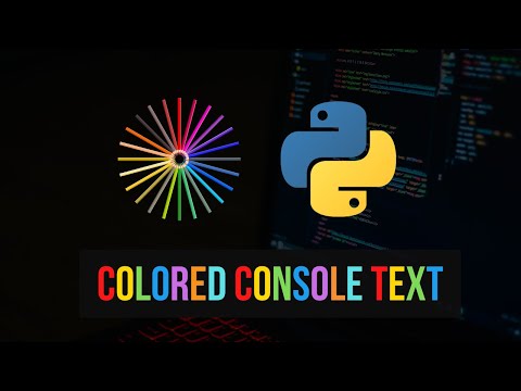 Video: Ko Python nozīmē krāsas?