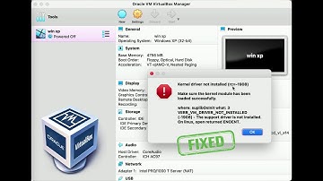 how to fix Kernel driver not installed (rc=-1908) error of virtual box on macOS Monterey 2022