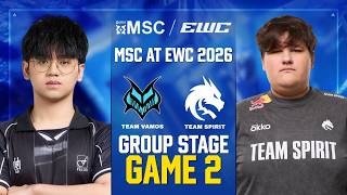 [GAME 2] TEAM VAMOS vs TEAM SPIRIT MSC AT EWC 2026 GROUP STAGE | VMS vs TS
