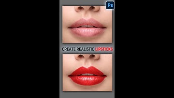 Mind blowing technique to create realistic lipsticks in photoshop | #shorts