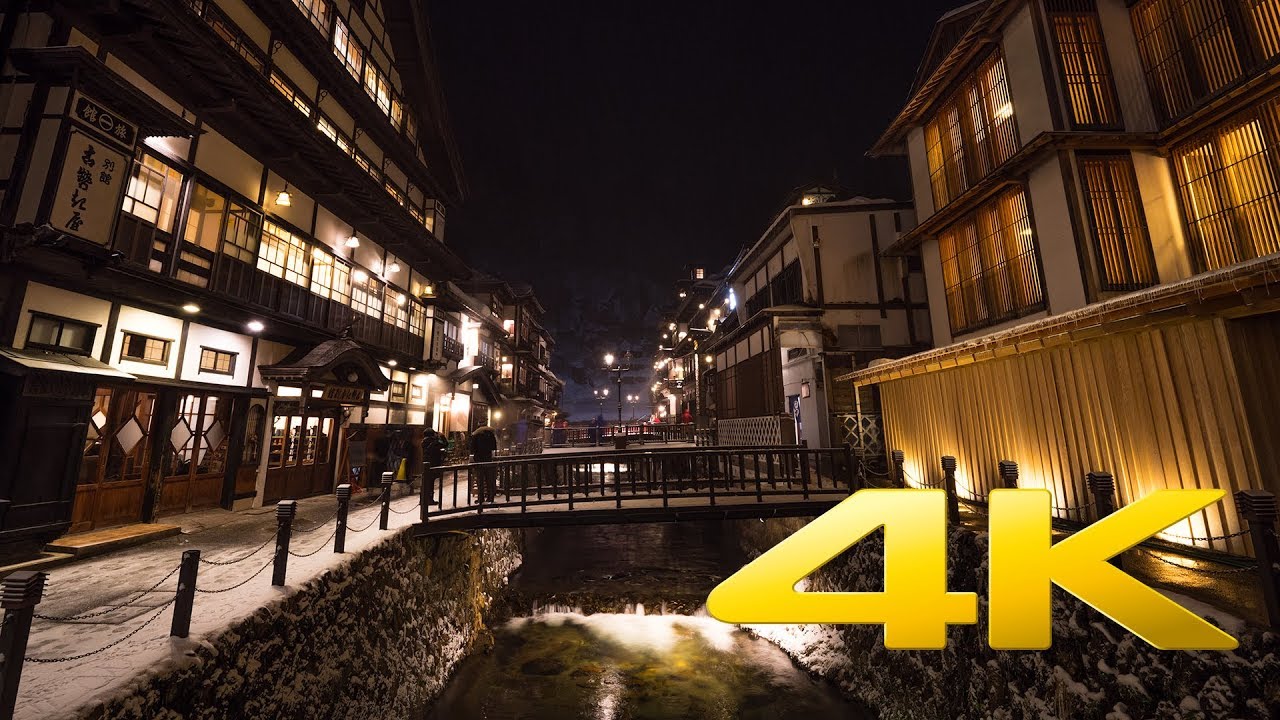 Ginzan Onsen - Yamagata - 銀山温泉 - 4K Ultra HD