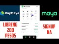LIBRENG 200 PESOS GALING KAY MAYA | PAYMAYA TO MAYA NAMIMIGAY NG PERA PANOORIN KUNG PAANO😍🤑