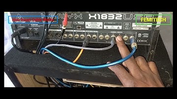 HOW TO USE INSERT CABLE ON BEHRINGER MIXER