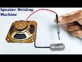 How to make simple speaker welding machine at home with blade  12v welding machine