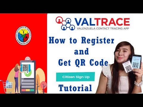 HOW TO REGISTER AND GET QR CODE FOR VALTRACE APP. 