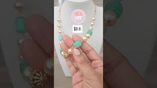 Pearls + Mint Green = Pure Elegance 💚✨