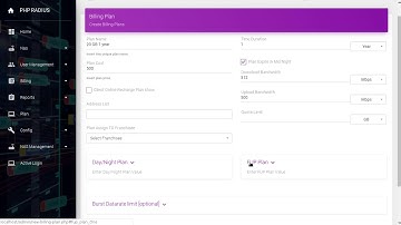How to create new FUP plan | PHP Radius