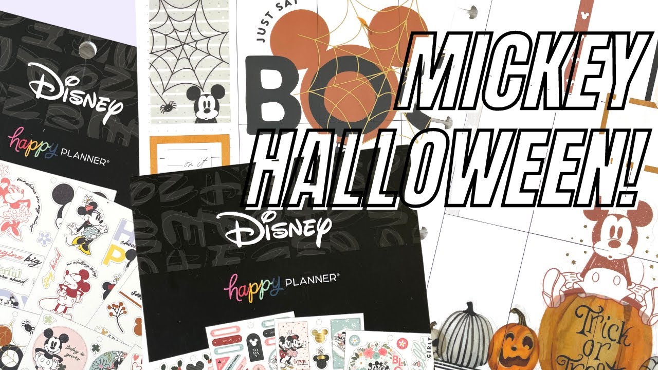 PLAN WITH ME | DISNEY MICKEY HALLOWEEN | CLASSIC HAPPY PLANNER