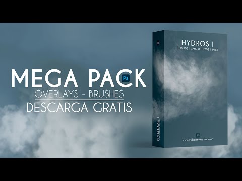 MEGA PACK #1 RECURSOS para #Photoshop I Overlays and Brushes | GRATIS | FREE | HYDROS I | DESCARGA
